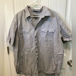 The Foundry Supply Co light grey button up. Size 2XL. 100% Cotton.